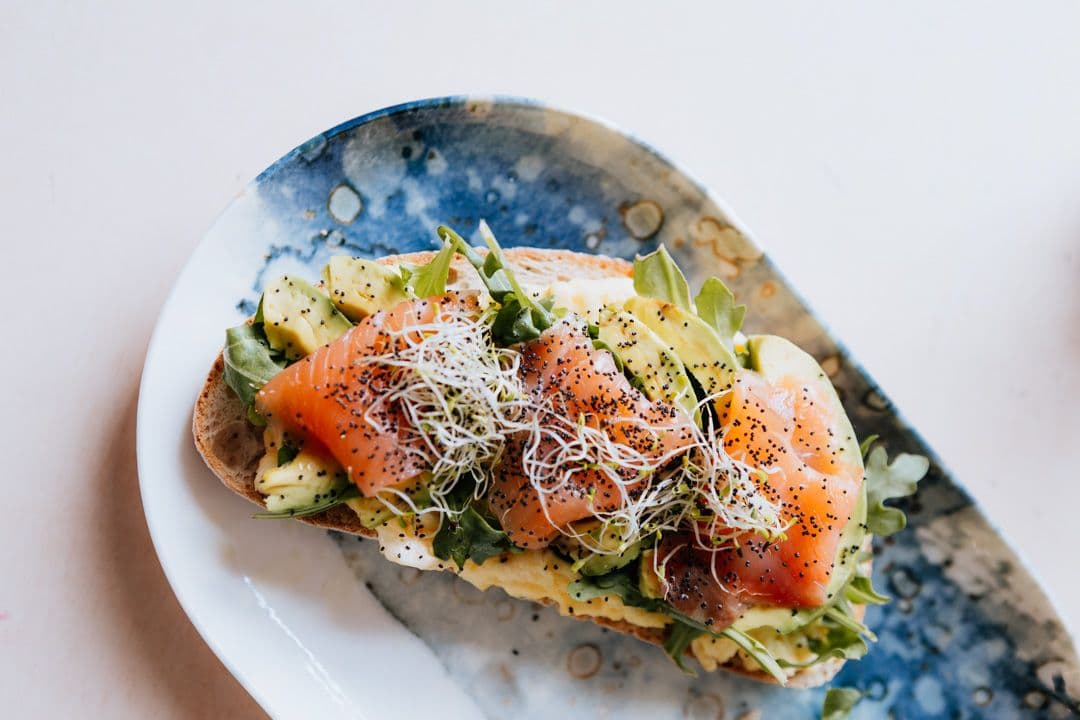 Tosta de salmón